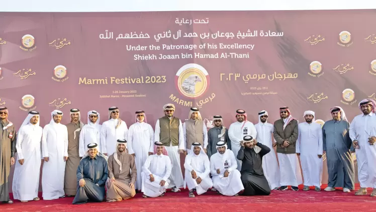 جانب من تتويج الفائزين