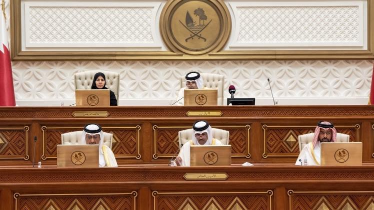 جانب من جلسة مجلس الشورى