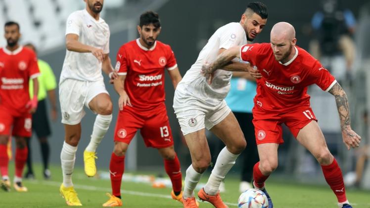 من مباراة العربي والمرخية