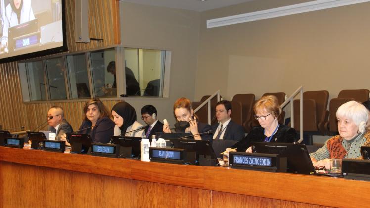 سعادة الشيخة علياء أحمد بن سيف آل ثاني خلال إلقاء كلمتها