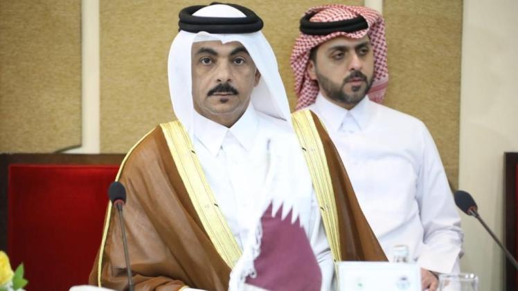 جانب من المشاركة القطرية في الاجتماع