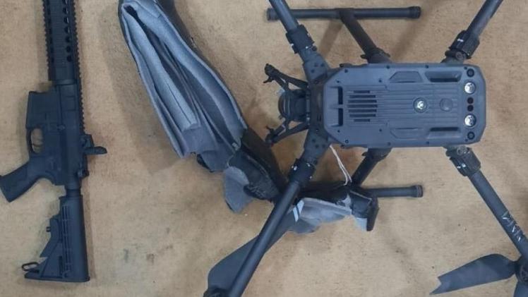 جانب من الأسلحة المضبوطة