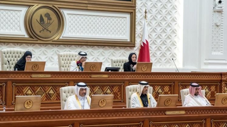 جانب من جلسة مجلس الشورى