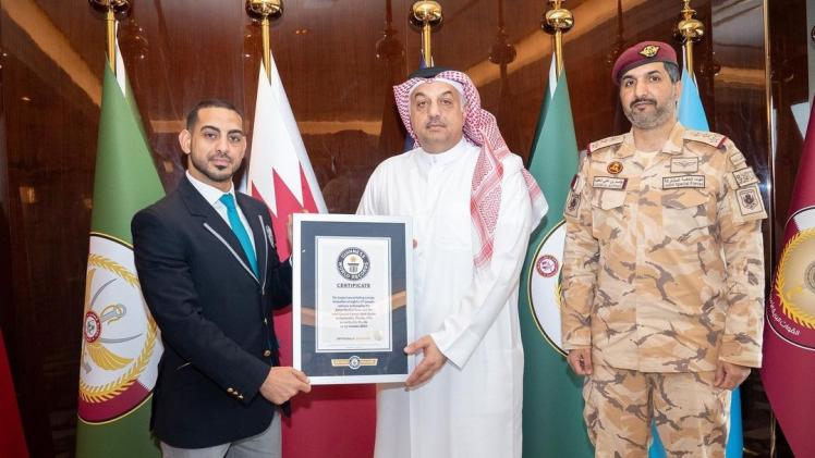 جانب من مراسم تسليم الجائزة