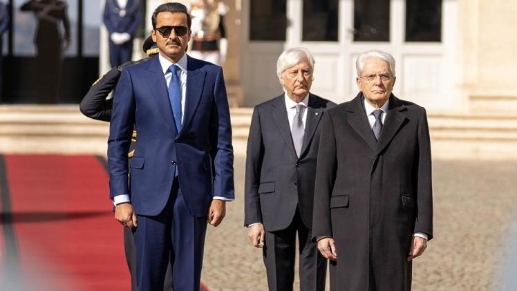 سمو الأمير خلال زيارته إلى روما