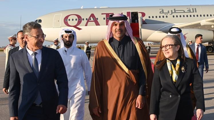 جانب من استقبال رئيس الوزراء في تونس