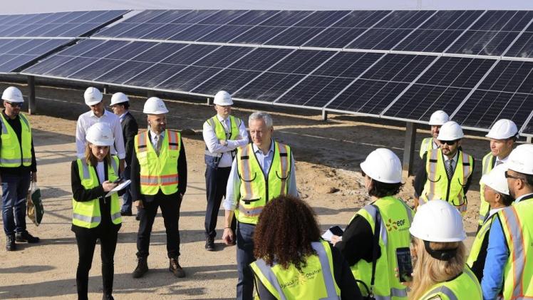 جانب من زيارة وزير الاقتصاد الفرنسي