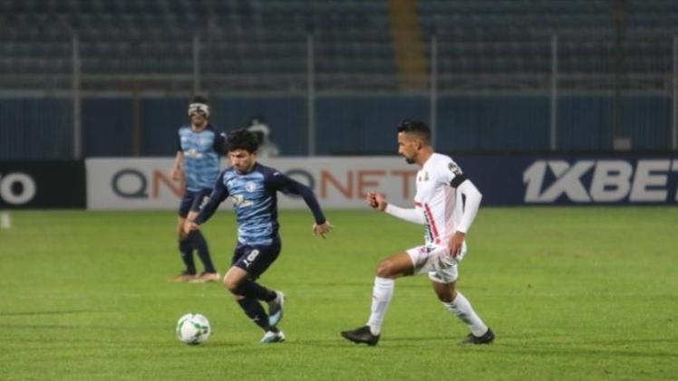 من مباراة بيراميدز والجيش