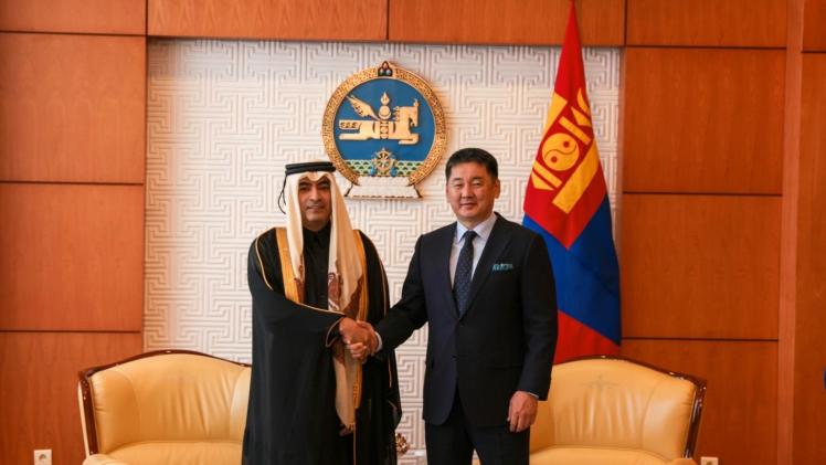 جانب من تسليم أوراق الاعتماد