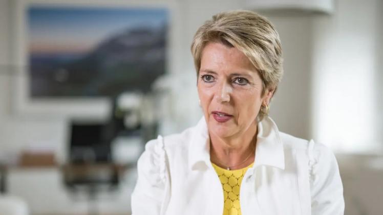 كارين كيلر سوتر وزيرة المالية السويسرية