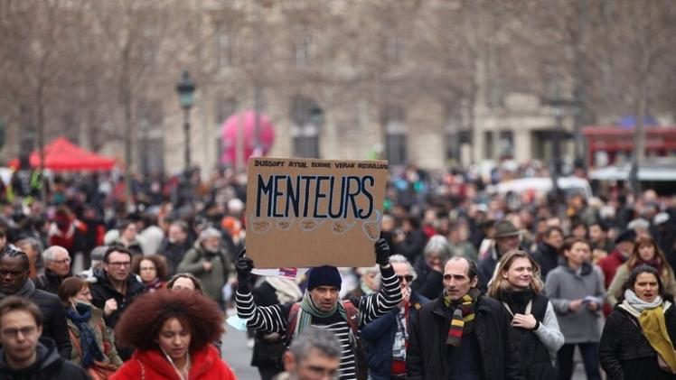 جانب من المظاهرات