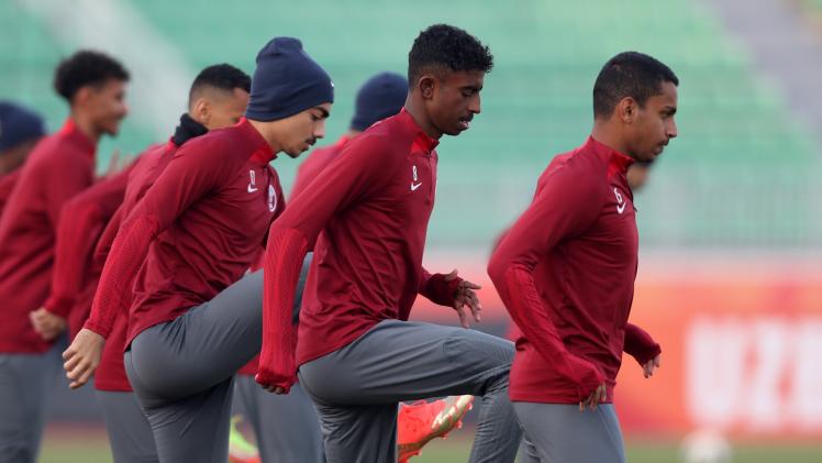 من تدريبات العنابي استعداد لمواجهة فيتنام