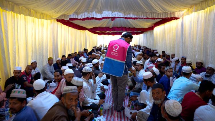 جانب من الإفطار الجماعي للجالية