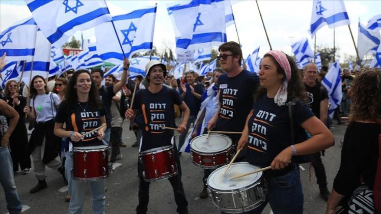 جانب من المظاهرات