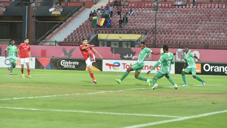 من مباراة الأهلي المصري والقطن الكاميروني السابقة