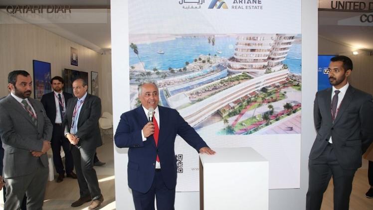 جانب من الجناح القطري بالمعرض