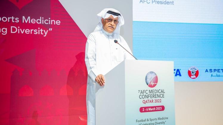 الشيخ سلمان بن إبراهيم آل خليفة رئيس الاتحاد الآسيوي لكرة القدم