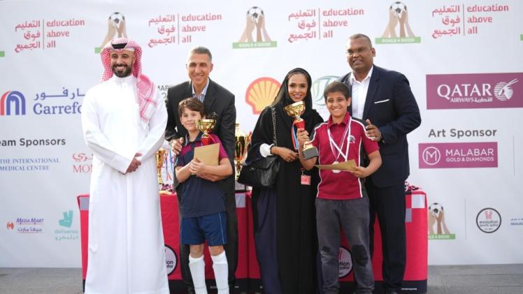 جانب من بطولة "أهداف من اجل الخير"