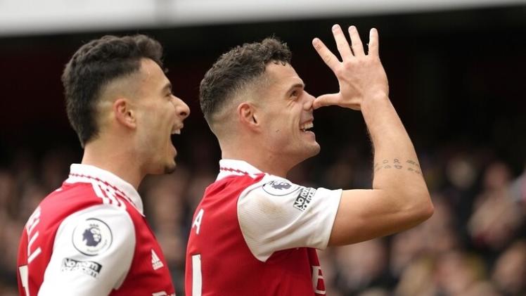 فرحة لاعبي أرسنال