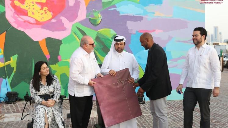 جانب من تدشين الجدارية