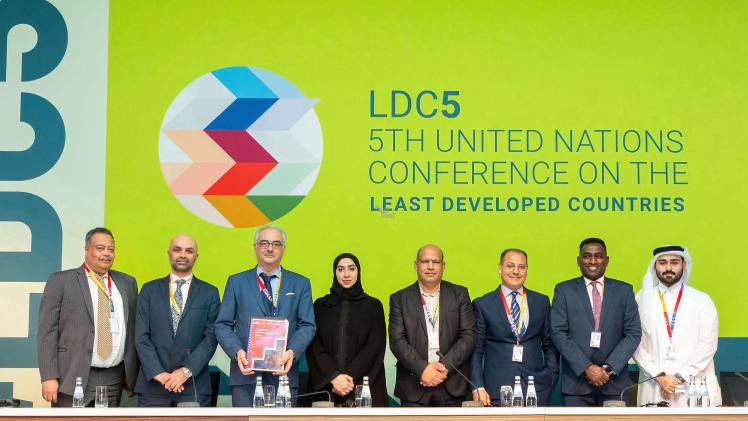 جانب من مشاركة وزارة الاتصالات بالمؤتمر