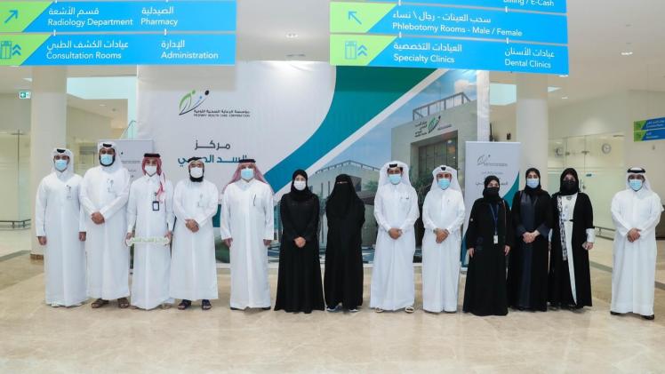 سعادة الدكتورة حنان محمد الكواري وزير الصحة العامة خلال افتتاح مركز السد