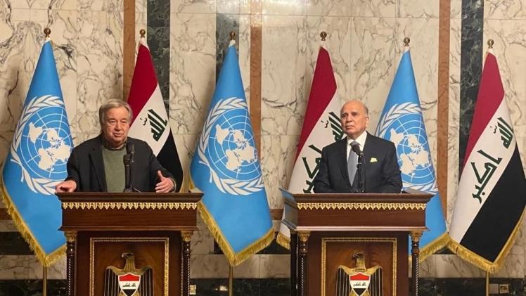 جانب من المؤتمر الصحفي المشترك