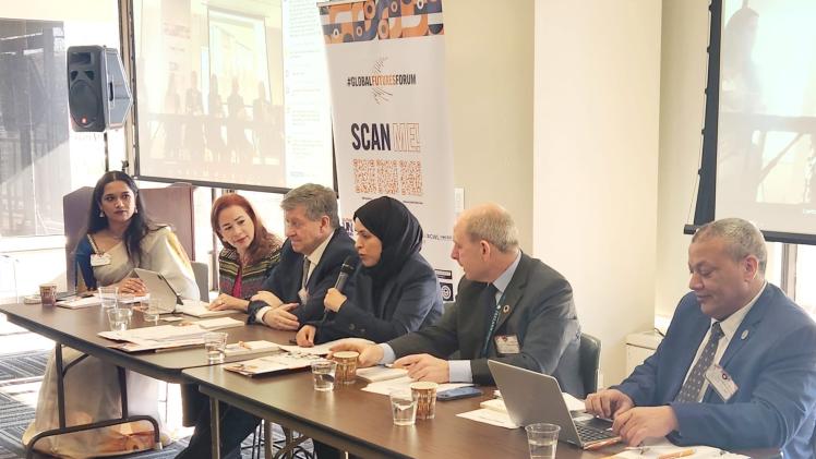 جانب من المشاركة القطرية بالمنتدى