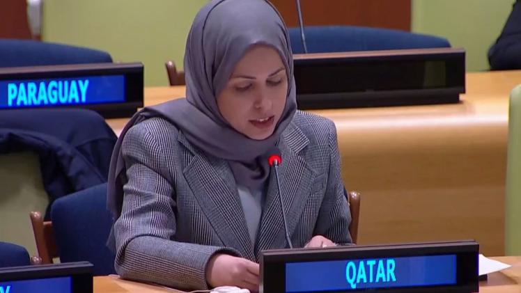 سعادة الشيخة علياء أحمد بن سيف آل ثاني المندوب الدائم لدولة قطر لدى الأمم المتحدة