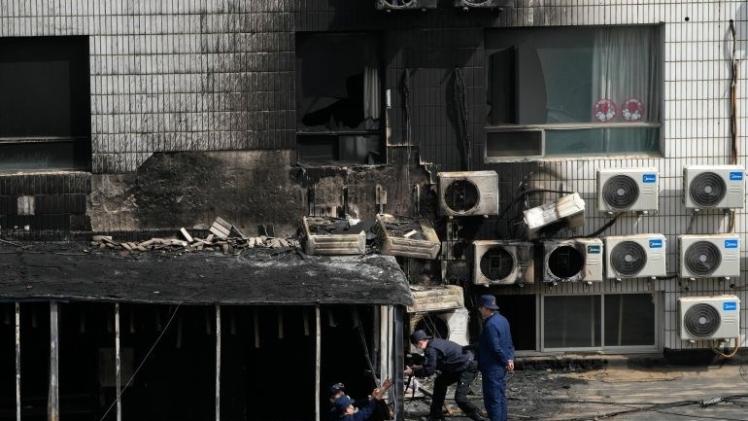 الحريق اندلع بمستشفى تشانغ فنغ في منطقة فينغتاي