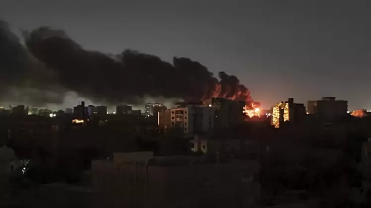 آثار الاشتباكات في السودان