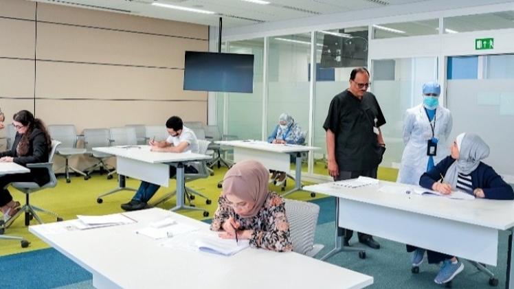 جانب من عقد الامتحان