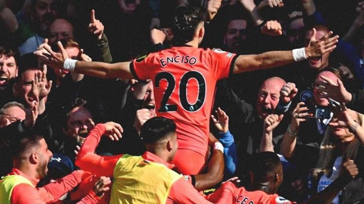 احتفال لاعبو برايتون