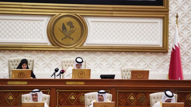 جانب من جلسة مجلس الشورى