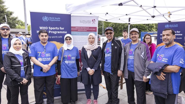 جانب من مشاركة وزير الصحة العامة