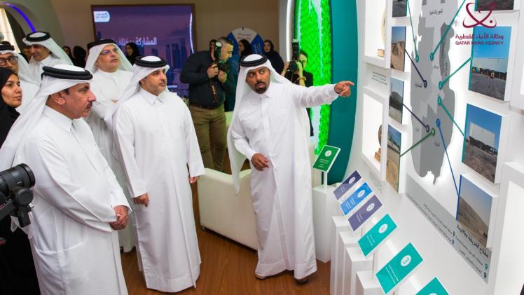 سعادة وزير البلدية مفتتحا مؤتمر ومعرض إعادة التدوير والاستدامة