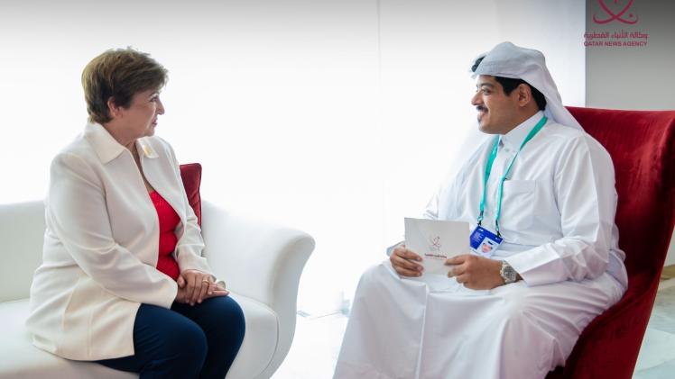 مديرة النقد الدولي في حديثها إلى وكالة الأنباء القطرية