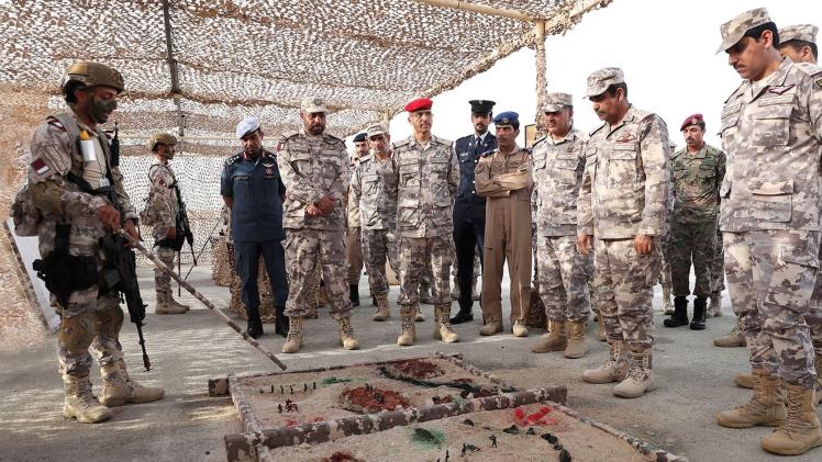 جانب من التمرين