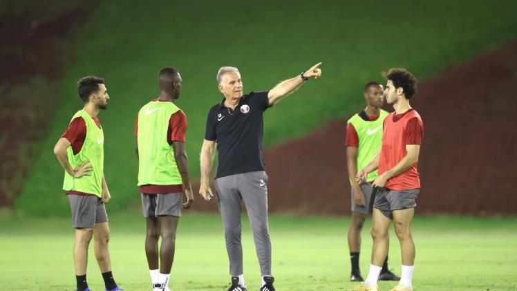 استعدادات المنتخب القطري لبطولة الكأس الذهبية