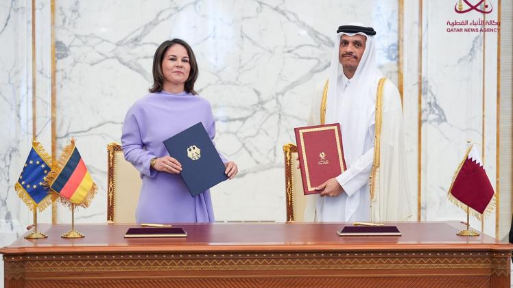 جانب من إعلان توقيع مذكرة التفاهم حول إنشاء الحوار الاستراتيجي