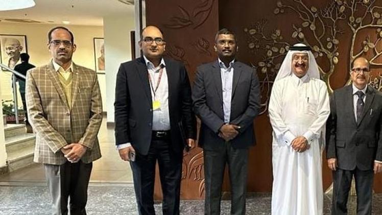 سعادة الدكتور محمد بن سيف الكواري نائب رئيس اللجنة الوطنية لحقوق الإنسان خلال الجولة