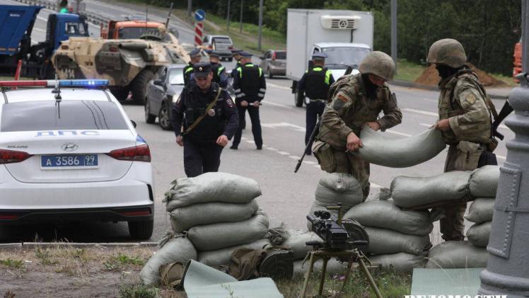 تحصينات روسية على الطريق المؤدي إلى موسكو