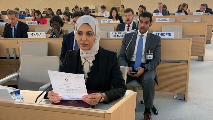 سعادة الدكتورة هند عبدالرحمن المفتاح المندوب الدائم لدولة قطر لدى مكتب الأمم المتحدة في جنيف