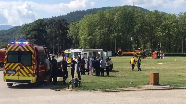 من موقع حادث الطعن في جبال الألب الفرنسية