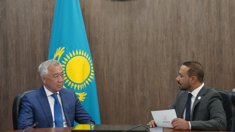 وزير التجارة الكازاخي في حديثه لوكالة الأنباء القطرية