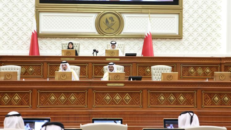 جانب من جلسة مجلس الشورى