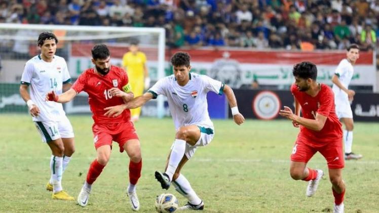 مباراة العراق الأولمبي ونظيره الإيراني