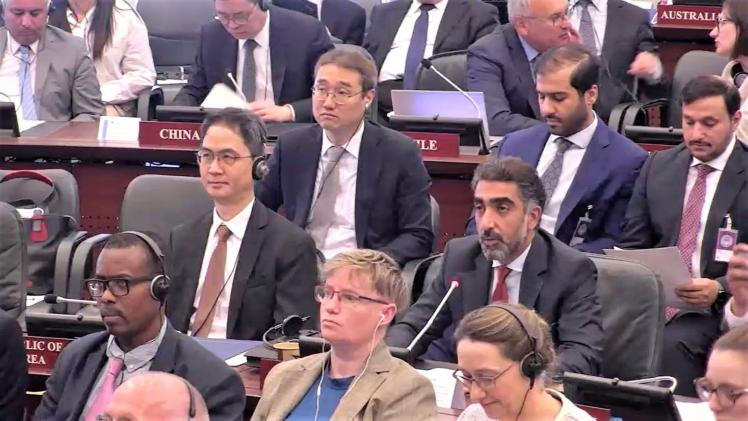 الوفد القطري المشارك في الجلسة الافتتاحية