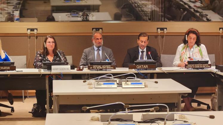 جانب من المشاركة القطرية في المائدة المستديرة