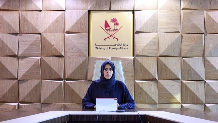 وزيرة الدولة للتعاون الدولي بوزارة الخارجية السيدة لولوة بنت راشد الخاطر